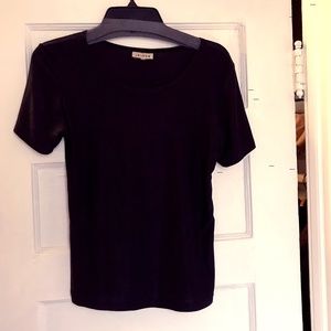 Class black short-sleeved shirt